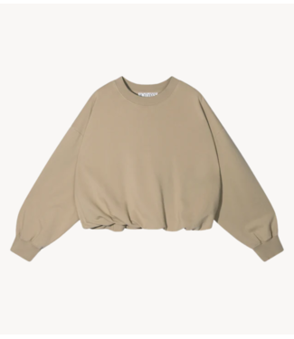 10DAYS Trui pleated sweater 10 earth