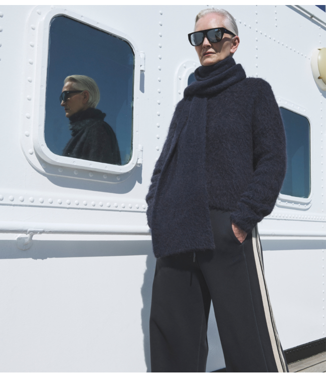 10DAYS Broek western jogger tape dark navy