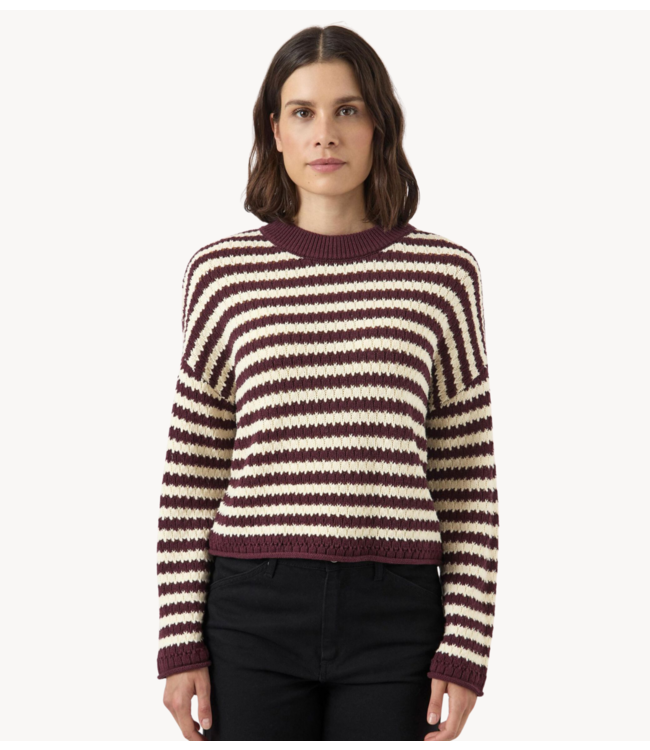 Y.A.S Trui YASPORTA LS KNIT PULLOVER S. Birch Port Royale