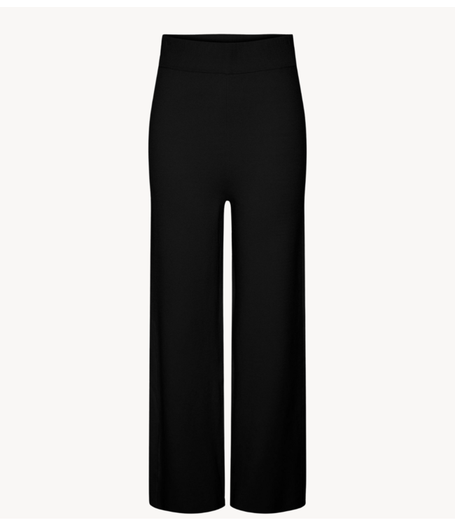 Y.A.S Broek YASFONNY HW KNIT PANT S. NOOS Black