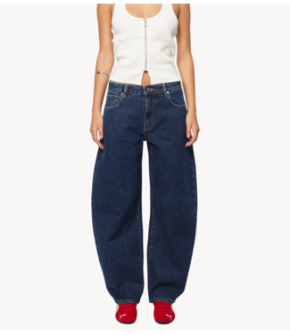 Abrand Jeans 95 Mid Barrel Jean Tara Dark Blue