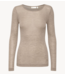 Inwear Top FangIW T-shirt LS Oatmeal Melange brown NOOS