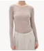 Inwear Top FangIW T-shirt LS Oatmeal Melange brown NOOS