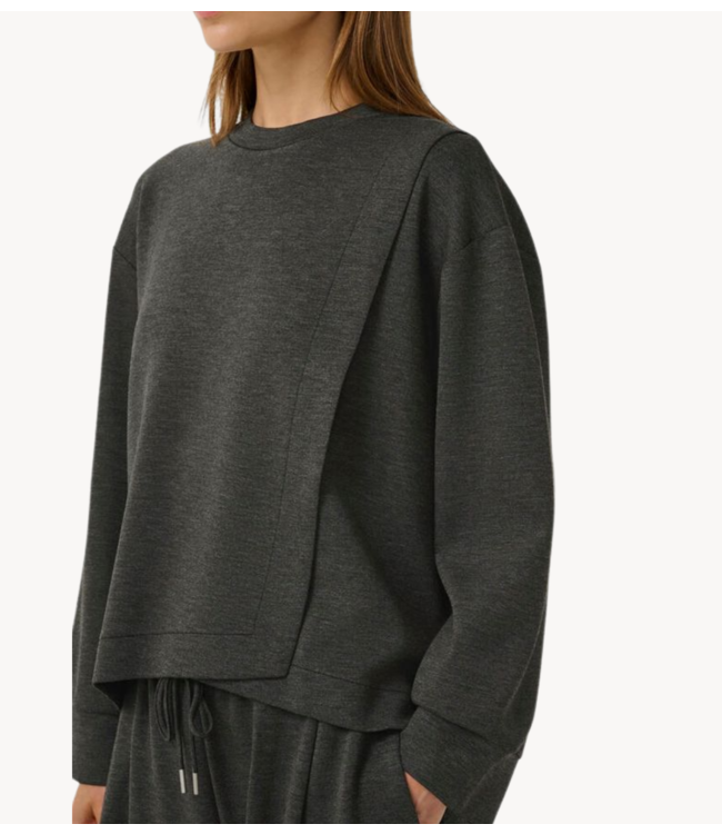 Inwear Trui GidaIW Melange Vincent Sweatshirt Dark Grey Melange