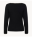 Cream Top CRRibba Embroidery LS T-Shirt Pitch Black