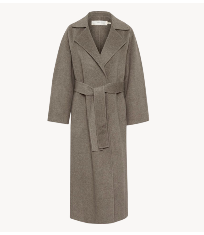 Inwear Jas YillaIW Long Coat Sandy Grey Mel