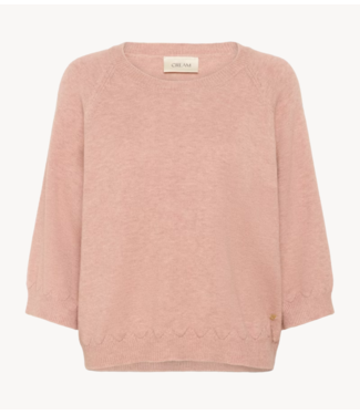 Cream Trui CRDela 3/4 Sleeve Pullover Mahogany Rose
