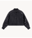 Alix The Label Blouse ladies woven studs cropped blouse black