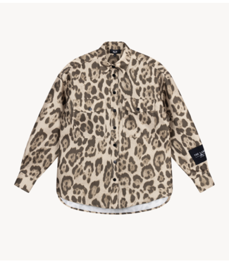Alix The Label Blouse ladies woven jaguar oversized blouse animal