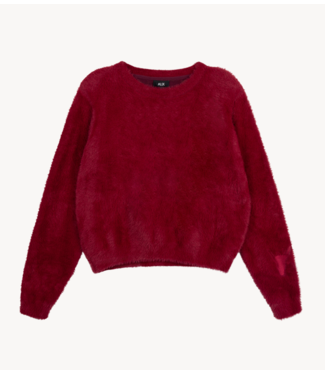 Alix The Label Trui ladies knitted mohair pullover bordeaux