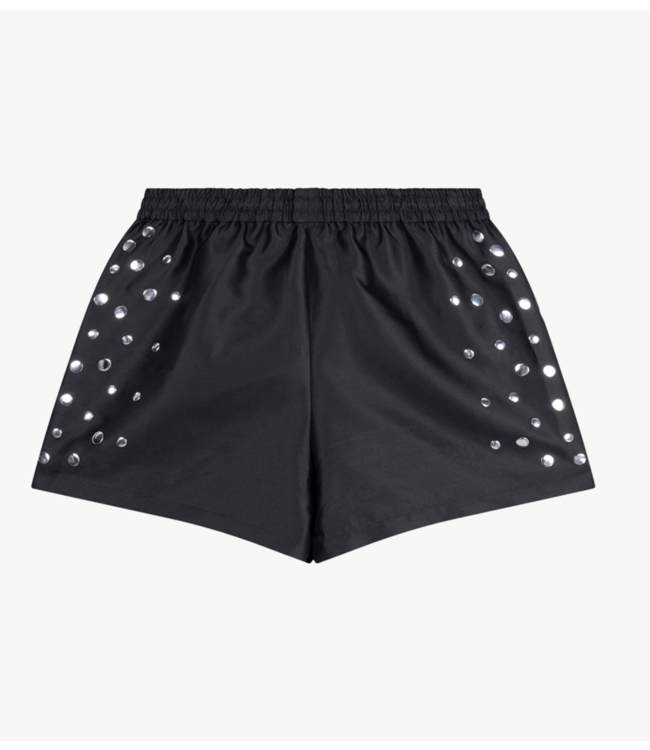 Alix The Label Short ladies woven studs short black