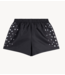 Alix The Label Short ladies woven studs short black