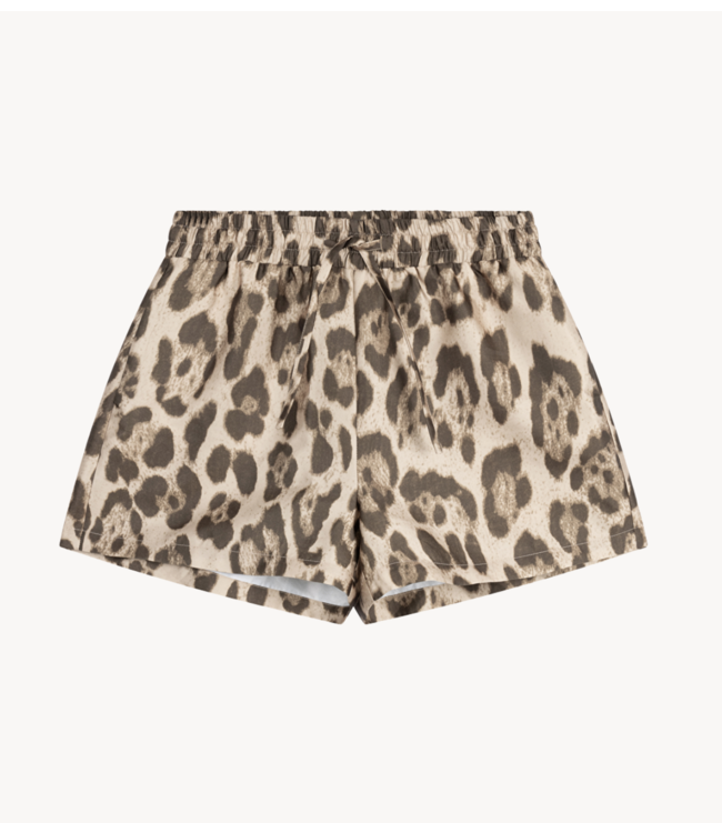 Alix The Label Short ladies woven jaguar shorts animal