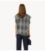 Gestuz Vest GZsasi vest Check Dark Grey