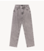 Alix The Label Broek ladies woven damaged bull pants grey washed denim