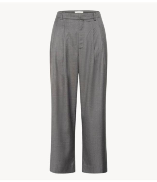 Gestuz Broek GZeffy HW Pants Dark Grey Melange
