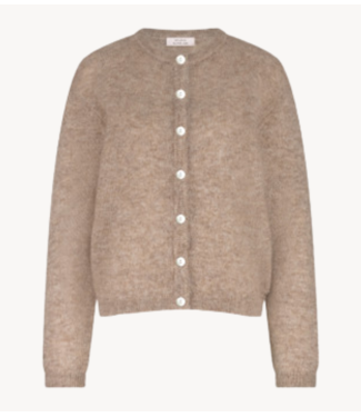 Studio Anneloes Vest Bibi mohair cardigan latte