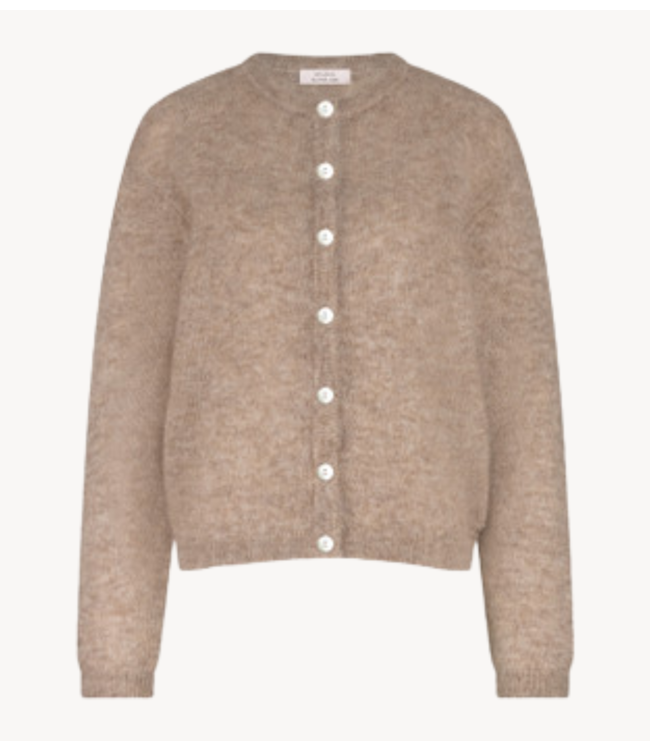 Studio Anneloes Vest Bibi mohair cardigan latte