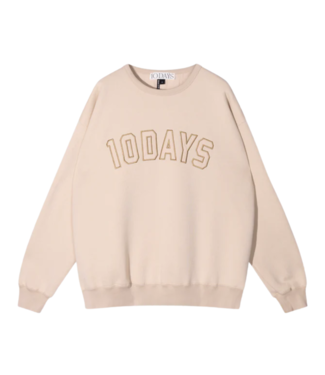 10DAYS Trui statement sweater light earth