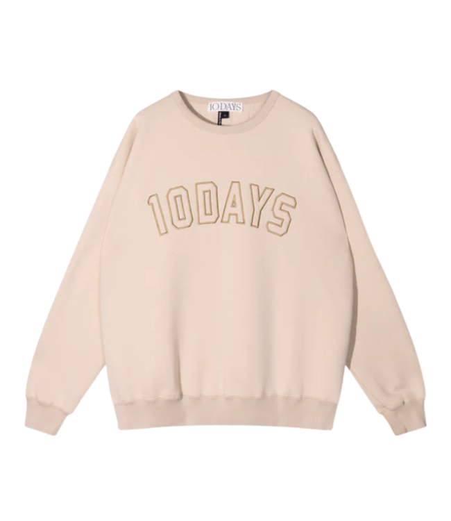 10DAYS Trui statement sweater light earth