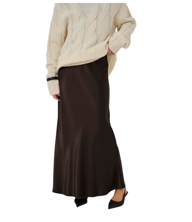 My Essential Wardrobe Rok EstelleMW Long Skirt Espresso