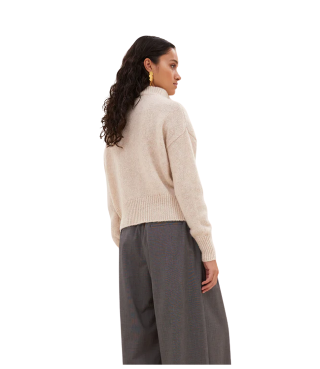 BY-BAR Trui boxy beau pullover chalk