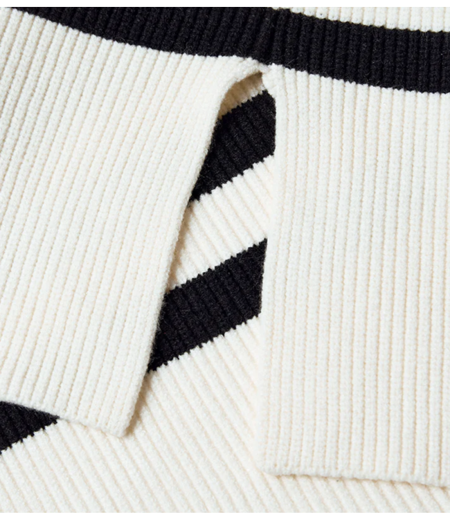 Copenhagen Muse Trui CMCOLIN-PULLOVER Jet Stream w. Black