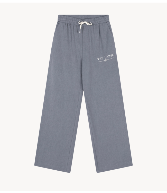 Alix The Label Broek ladies woven relaxed pants soft grey melange