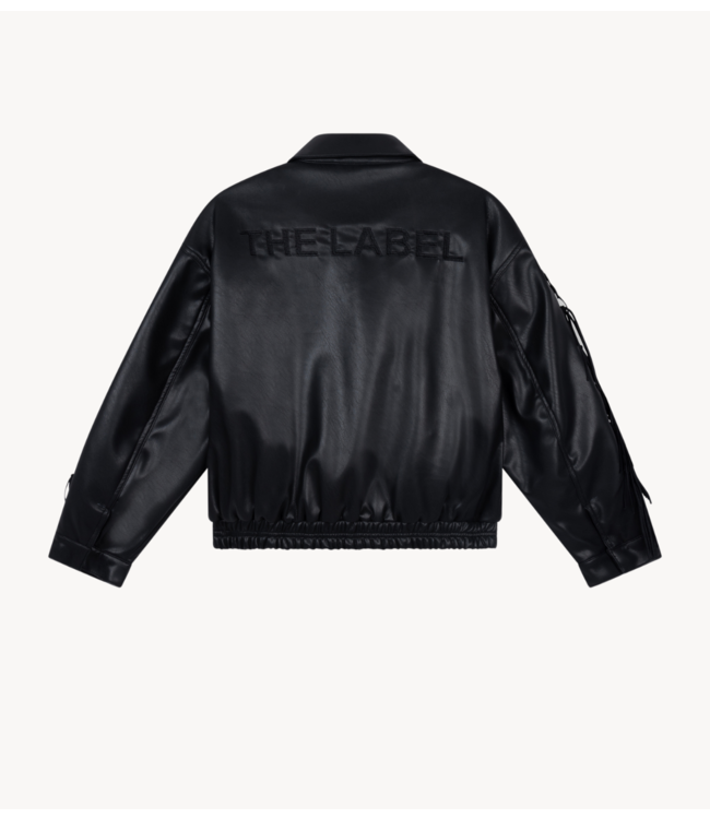 Alix The Label Jas ladies woven fringe jacket black