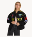 Alix The Label Jas ladies woven racer jacket black