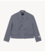 Alix The Label Blazer ladies woven double breasted blazer soft grey melange