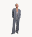 Alix The Label Blazer ladies woven double breasted blazer soft grey melange