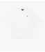 Alix The Label T-Shirt ladies knitted back logo t-shirt soft white