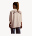Alix The Label T-Shirt ladies knitted back logo t-shirt soft white