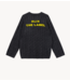 Alix The Label Trui ladies knitted cropped cable jumper antracite melange