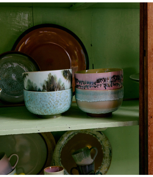 HKLIVING Kom 70s cermaics: noodle bowl, verdigris