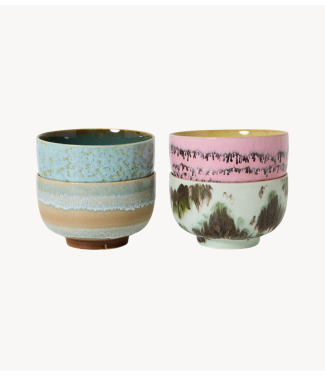 HKLIVING Kom 70s cermaics: noodle bowl, verdigris