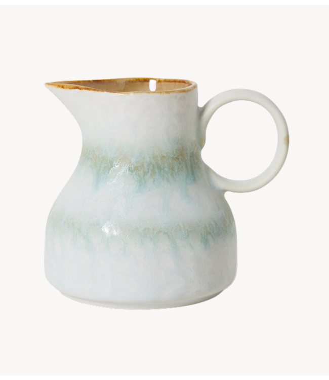 HKLIVING Melkkan 70s ceramics: milk jug, petal