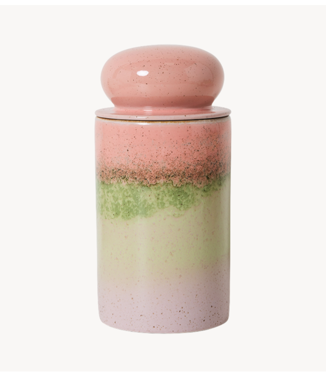HKLIVING Voorraadpot 70s ceramics: storage jar, glaze