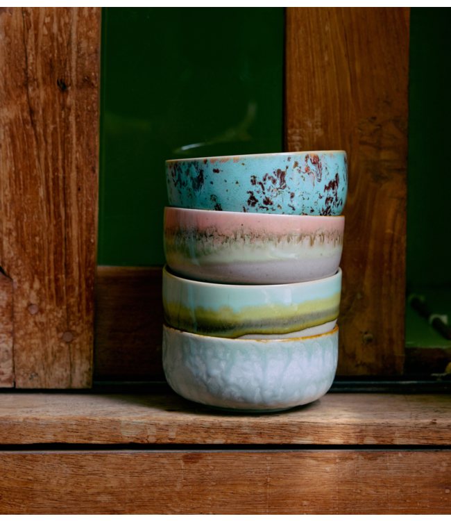 HKLIVING Kom 70s ceramics: dessert bowl, patina