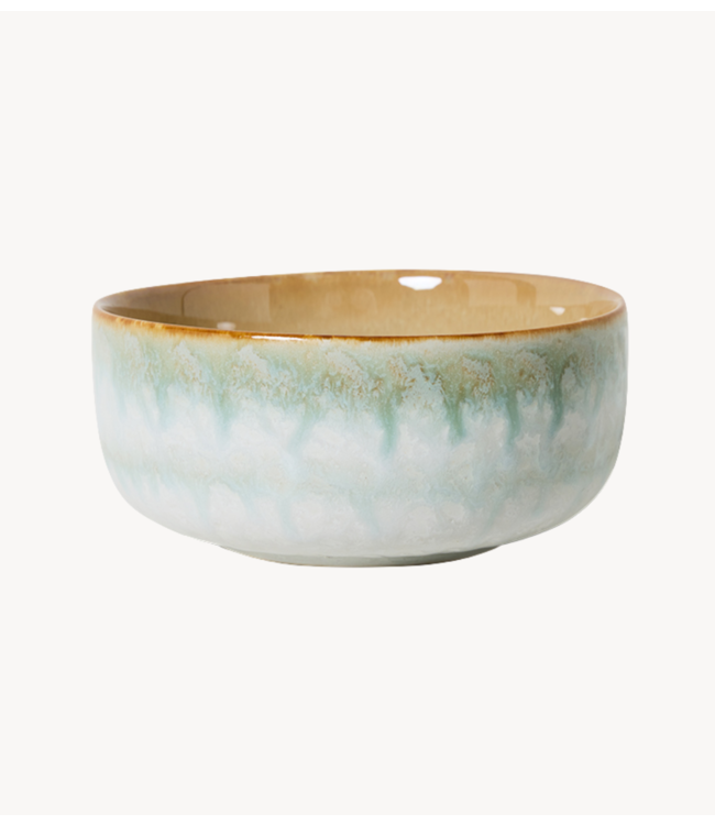 HKLIVING Kom 70s ceramics: dessert bowl, petal