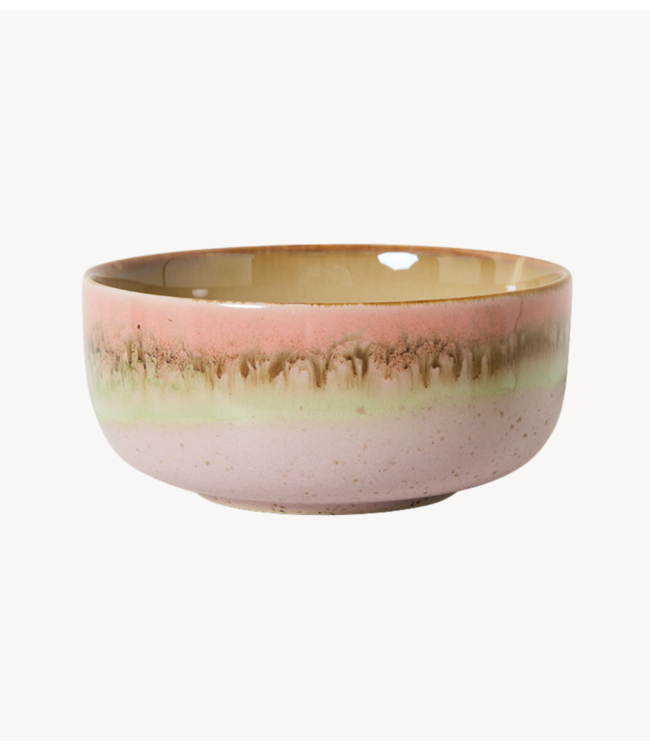 HKLIVING Kom 70s ceramics: dessert bowl, glaze