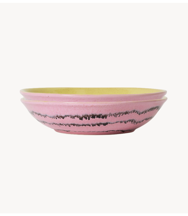 HKLIVING Kom 70s ceramics: curry bowls, bubble (set of 2)