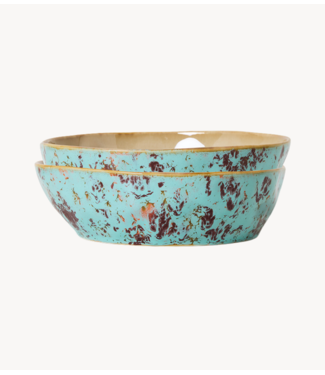 HKLIVING Kom 70s ceramics: pasta bowls, patina (set of 2)