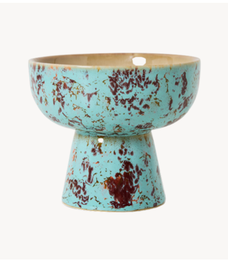 HKLIVING Kom 70s ceramics: tapas bowl on base S, patina