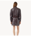 Y.A.S Rok YASKALA HMW LEATHER SKIRT Port Royale