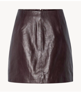 Y.A.S Rok YASKALA HMW LEATHER SKIRT Port Royale