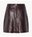 Y.A.S Rok YASKALA HMW LEATHER SKIRT Port Royale