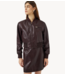 Y.A.S Jas YASKALA LS SHORT BOMBER LEATHER JACKET Port Royale