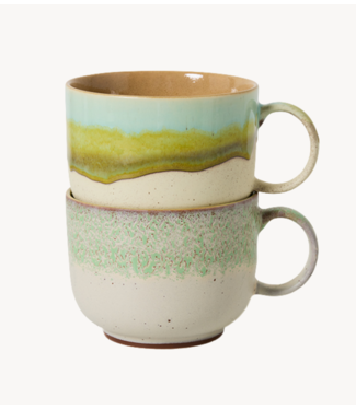 HKLIVING Mok 70s ceramics: tea cups, neo (set of 2)